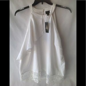 Worthington Halter Blouse - White - 2XL - NWT